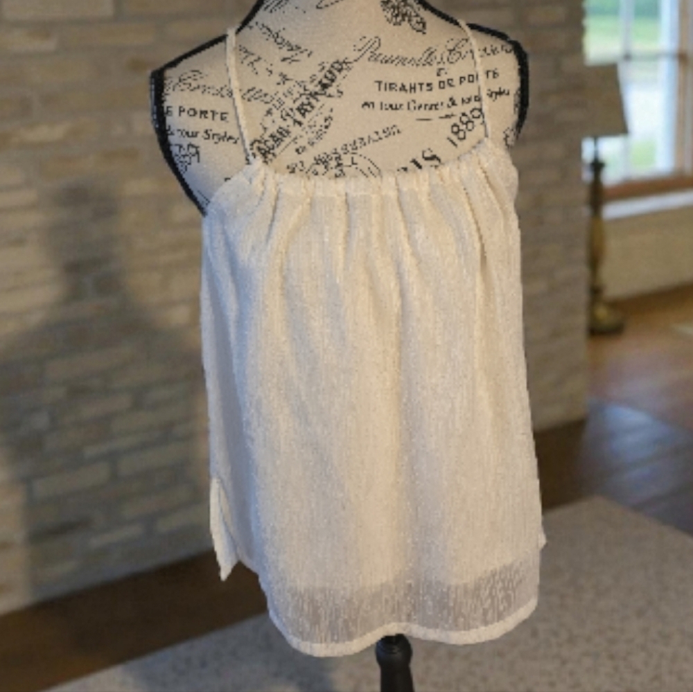 Elegant White Women's Tank Top‎